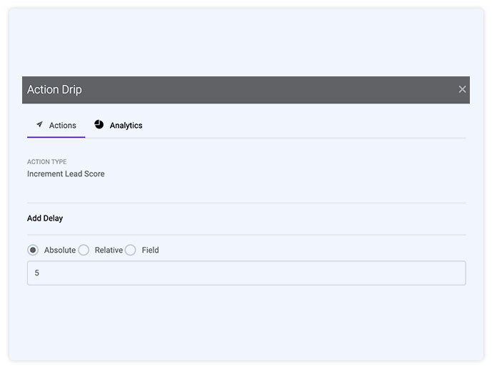 Lead Scoring based on Engagement in Drips